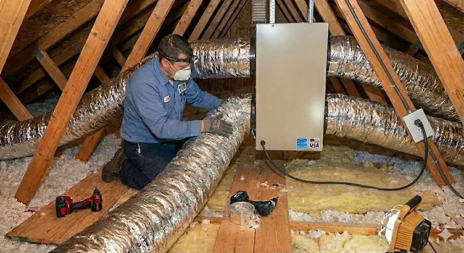 ERV attic installation in Raleigh NC